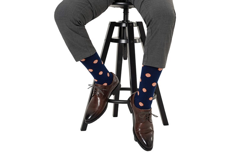 AUSCUFFLINKS Orange Socks for Men | Fruit Farmer | Socks Present for Work Colleague | Bday Gift for Guys - Image 4